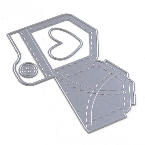 Picture of Elizabeth Craft Designs Μεταλλικές Μήτρες Κοπής - Art Journal Specials, Jeans Pocket, 3τεμ.