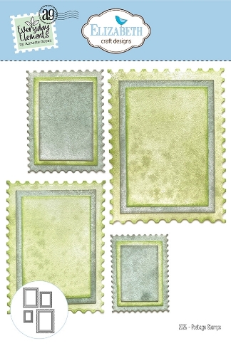 Picture of Elizabeth Craft Designs Dies | Μήτρες Κοπής - Everyday Elements, Postage Stamps 12 τεμ.