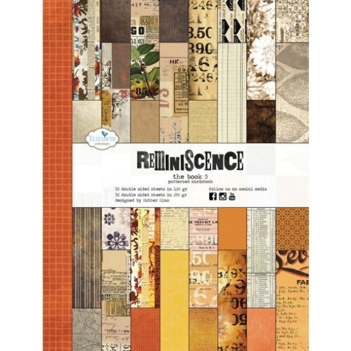 Picture of Elizabeth Craft Designs Συλλογή Χαρτιών Scrapbooking Διπλής Όψης 7.7"X10" - Reminiscence, The Book 5
