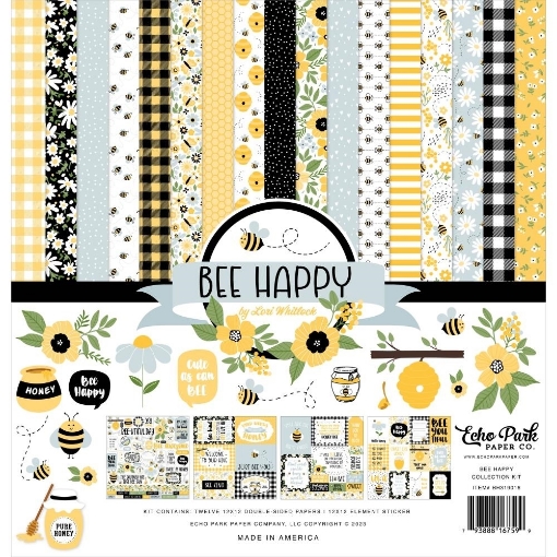 Picture of Echo Park Collection Kit | Συλλογή Scrapbooking 12" x 12" - Bee Happy