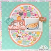 Picture of Doodlebug Design Purr-fect Pals Shape Sprinkles | Ανάγλυφα Αυτοκόλλητα με Γατάκια – Pretty Kitty, 26τεμ.