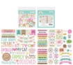 Picture of Doodlebug Design Pretty Kitty Chit Chat | Τίτλοι & Φράσεις Scrapbooking με Γάτες, 95τεμ.