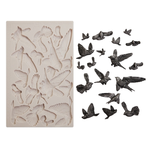 Picture of Finnabair Imaginarium Decor Mould 5" x 8" – Flocking Birds – Καλούπι Σιλικόνης με Πουλιά σε Πτήση