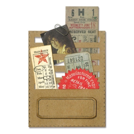 Picture of Sizzix Thinlits Dies By Tim Holtz Μήτρες Κοπής - Stitched Slots, 2pcs