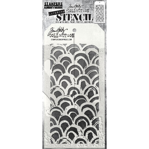 Picture of Stampers Anonymous Tim Holtz Layering Stencil 4"x8.5" | Στένσιλ – Brush Arch 