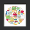 Picture of Doodlebug Design Shadow Box Insert Kit για 3D Διακοσμητικό - School Days
