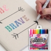 Picture of Tulip Fine Fabric Markers Μαρκαδόροι για Ύφασμα - Rainbow, 12τεμ.