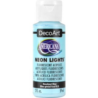 Picture of 💙  DecoArt Americana Neon Lights Ακρυλικό Χρώμα 59ml - Knockout Blue