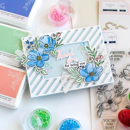 Picture of Pinkfresh Studio Σετ Σφραγίδες και Μήτρες Κοπής - You're the Best, 7τεμ.