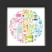 Picture of Doodlebug Design Shadow Box Insert Kit για 3D Διακοσμητικό  - Cute & Crafty