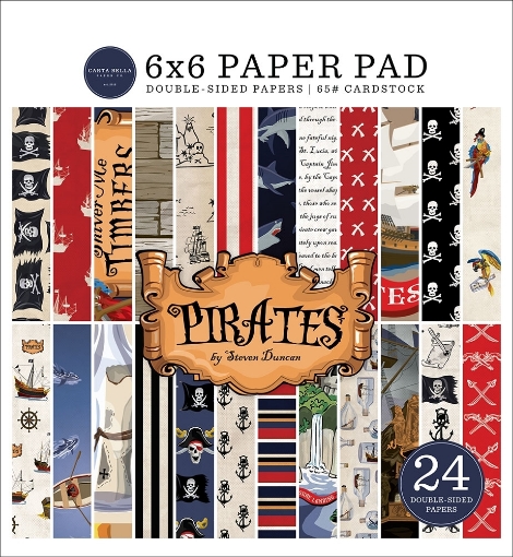 Picture of Carta Bella | Μπλοκ Scrapbooking Διπλής Όψης 6" x 6", Pirates 