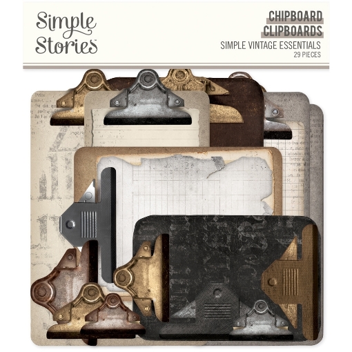 Picture of Simple Stories Διακοσμητικά Εφήμερα Chipboard Chipboards - Simple Vintage Essentials, 29τεμ.