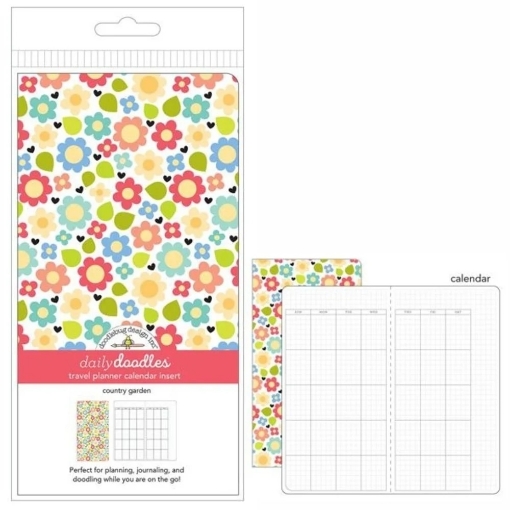 Picture of Doodlebug Design Daily Doodles Travel Planner Calendar Insert - Country Garden
