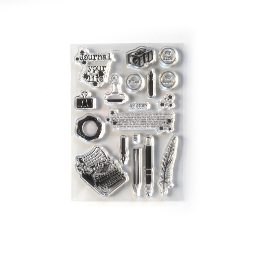 Picture of Elizabeth Craft Designs Διάφανες Σφραγίδες - Art Journal Specials, Journal Your Life, 18τεμ.