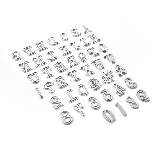 Picture of Elizabeth Craft Designs Μήτρες Κοπής - Back In Time, Alphabet Numbers and More, 44τεμ.