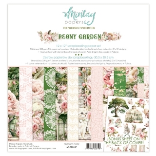Picture of Mintay Papers Paper Pack Peony Garden 12"×12" – Συλλογή Scrapbooking Διπλής Όψης