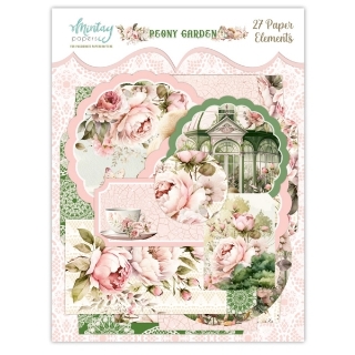 Picture of Mintay Papers Decorative Elements Peony Garden – Διακοσμητικά Στοιχεία Scrapbooking, 27τεμ.
