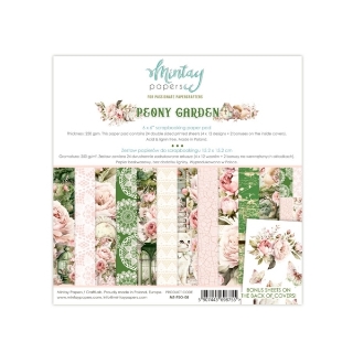 Picture of Mintay Papers Paper Pack Peony Garden 6"×6" – Μπλοκ Scrapbooking Διπλής Όψης