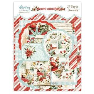 Picture of Mintay Papers Decorative Elements White Christmas – Διακοσμητικά Στοιχεία Scrapbooking, 27τεμ.