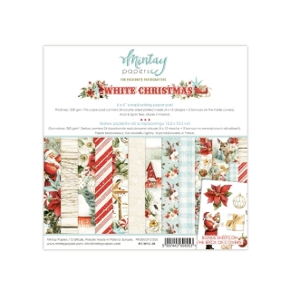 Picture of Mintay Papers Paper Pack White Christmas 6"×6" – Μπλοκ Scrapbooking Διπλής Όψης
