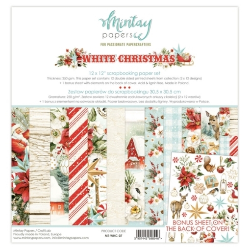 Picture of Mintay Papers Συλλογή Scrapbooking 12"x12" - White Christmas