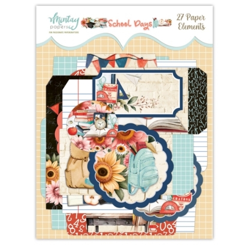 Picture of Mintay Papers Decorative Elements School Days – Διακοσμητικά Στοιχεία Scrapbooking, 27τεμ.
