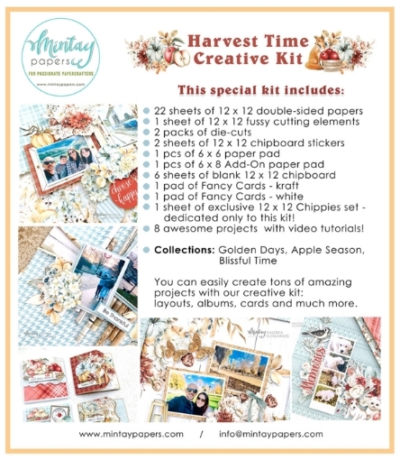 Picture of Mintay Papers Creative Kit - Class In a Box, Harvest Time, 32τεμ.