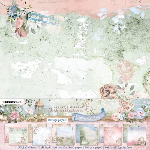 Picture of Studio Light Jenine's Mindful Art Scrap Paper - Χαρτιά Scrapbooking 12"x12" - Romantic Moments