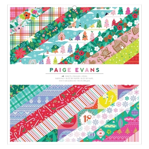 Picture of American Crafts Paige Evans Μπλοκ Scrapbooking Διπλής Όψης 12"X12" - Sugarplum Wishes