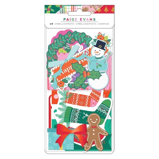 Picture of American Crafts Paige Evans Embellishments Διακοσμητικά Εφήμερα - Sugarplum Wishes, Icons, 40τεμ.
