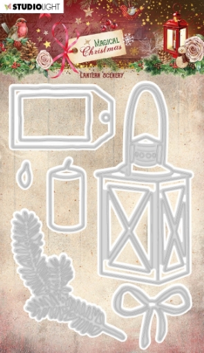 Picture of Studio Light Cutting Dies Μήτρες Κοπής - Magical Christmas, Lantern Scenery, 7τεμ.