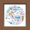 Picture of Doodlebug Design Shadow Box Insert Kit - Winter Wonderland
