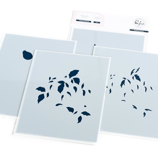 Picture of Pinkfresh Studio Layering Στένσιλ Σετ - Delicate Rosebuds, 4pcs