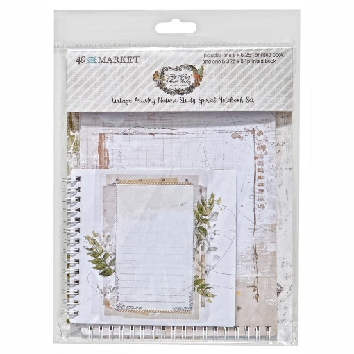 Picture of 49 & Market Spiral Notebook Set - Σπιράλ Scrapbook Vintage Artistry, Nature Study, 2τεμ.