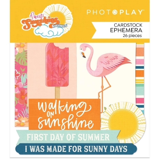 Picture of Photoplay Διακοσμητικά Cardstock Εφέμερα - Sweet Sunshine, 26τεμ.