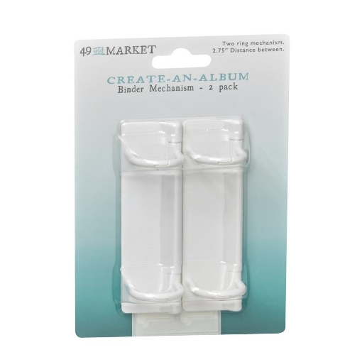 Picture of 49 And Market Create-An-Album Binder Mechanism White | Μηχανισμός 2 Κρίκων για Άλμπουμ, 2 τεμ.
