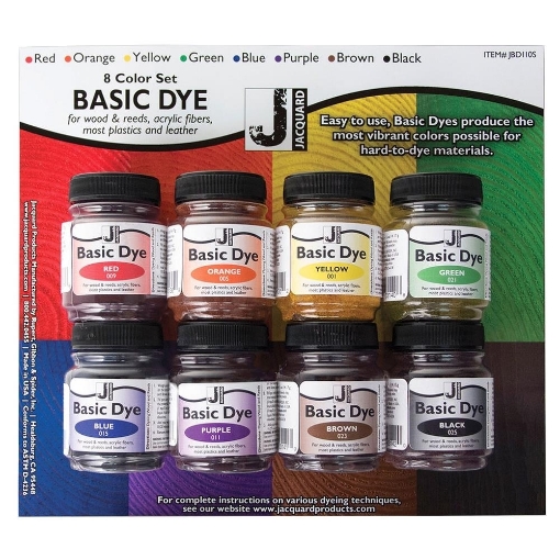 Picture of Jacquard Basic Dye Σετ Χρωστικών σε Σκόνη 0.5oz – 8 Χρώματα Για Συνθετικά Υφάσματα