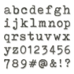 Picture of Sizzix Thinlits Dies By Tim Holtz Μήτρες Κοπής - Alphanumeric Tiny Type Lower, 146τεμ.