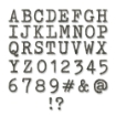 Picture of Sizzix Thinlits Dies By Tim Holtz Μήτρες Κοπής - Alphanumeric Tiny Type Upper, 133τεμ.