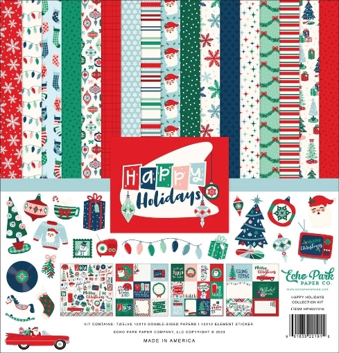 Picture of Echo Park Συλλογή Χαρτιών Scrapbooking Διπλής Όψης 12"X12" - Happy Holidays