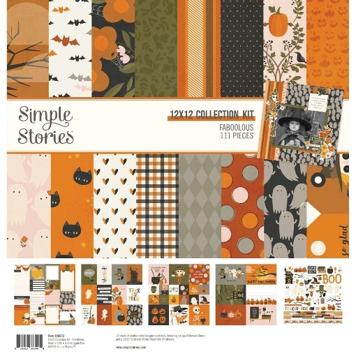 Picture of Simple Stories Συλλογή Χαρτιών Scrapbooking Διπλής Όψης 12"X12" - FaBOOlous