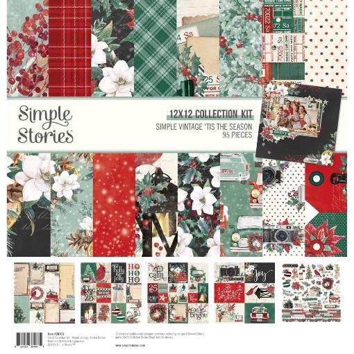 Picture of Simple Stories Συλλογή Χαρτιών Scrapbooking Διπλής Όψης 12"X12" - Simple Vintage 'Tis The Season
