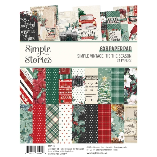 Picture of Simple Stories Μπλοκ Scrapbooking 6"x8"- Simple Vintage Tis The Season 
