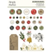 Picture of Simple Stories Διακοσμητικά Αυτοκόλλητα Brads - The Holiday Life, 32τεμ.