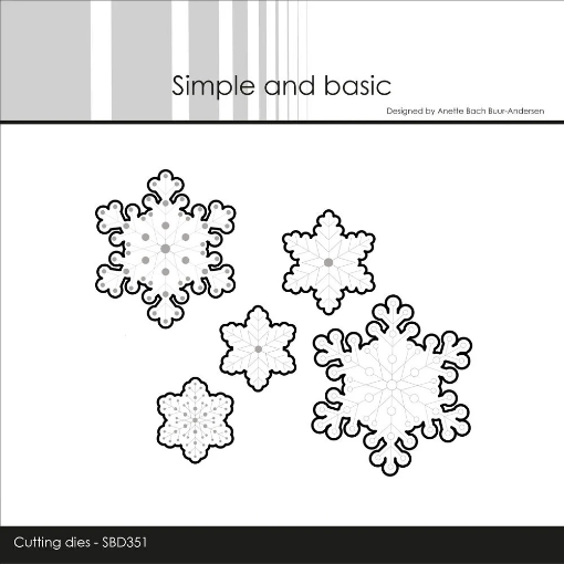 Picture of Simple and Basic Μήτρες Κοπής -  Snowflakes, 5τεμ.