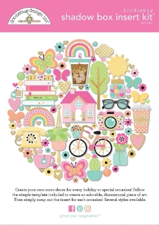Picture of Doodlebug Design Shadow Box Insert Kit | Hello Again