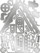 Picture of Crafter's Companion Gemini Shaped Card Base Σετ Σφραγίδες και Μήτρες Κοπής - Gingerbread House, 51τεμ.
