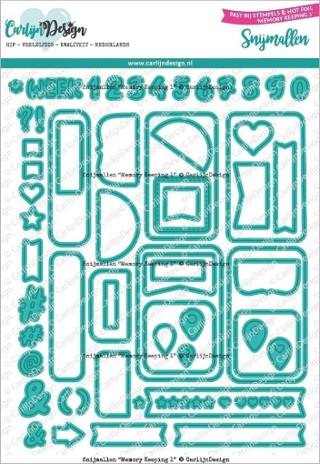 Picture of CarlijnDesign Μήτρες Κοπής - Memory keeping 1, 62τεμ.