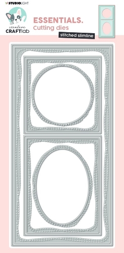 Picture of Studio Light Creative Craftlab Μήτρες Κοπής -  Stitched Slimline, 8τεμ.