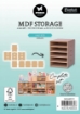 Picture of Studio Light Essential Tools MDF Storage - Μικρό Κουτί Αποθήκευσης & Οργάνωσης με Ράφια -  Nr. 19 Half Box Shelves